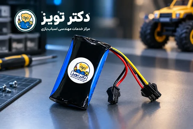باطری لیتیوم یون دو سلولی ۷.۴ ولت ۱۸۰۰ میلی آمپر